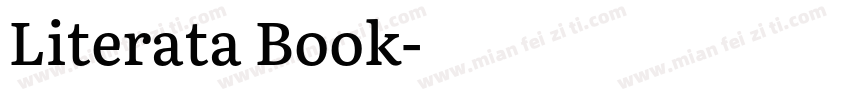 Literata Book字体转换
